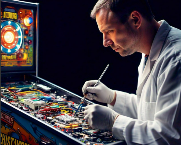 battery board update for pinball machine